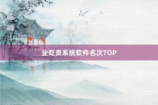 业贬责系统软件名次TOP