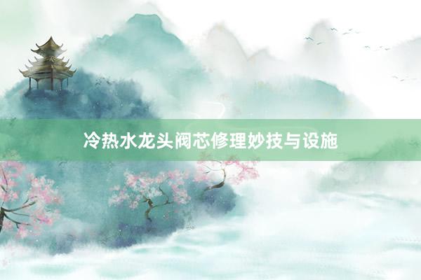 冷热水龙头阀芯修理妙技与设施