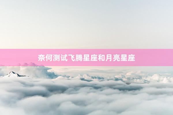 奈何测试飞腾星座和月亮星座